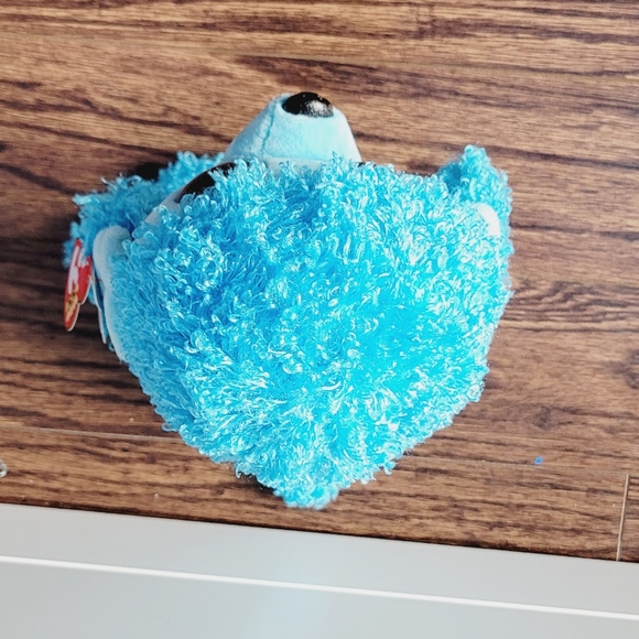 The Beanie Boo's Collection Ty Blue Mandy Dog NEW Big Eyes 2017 Stuffed Dog NEW - Picture 15 of 15